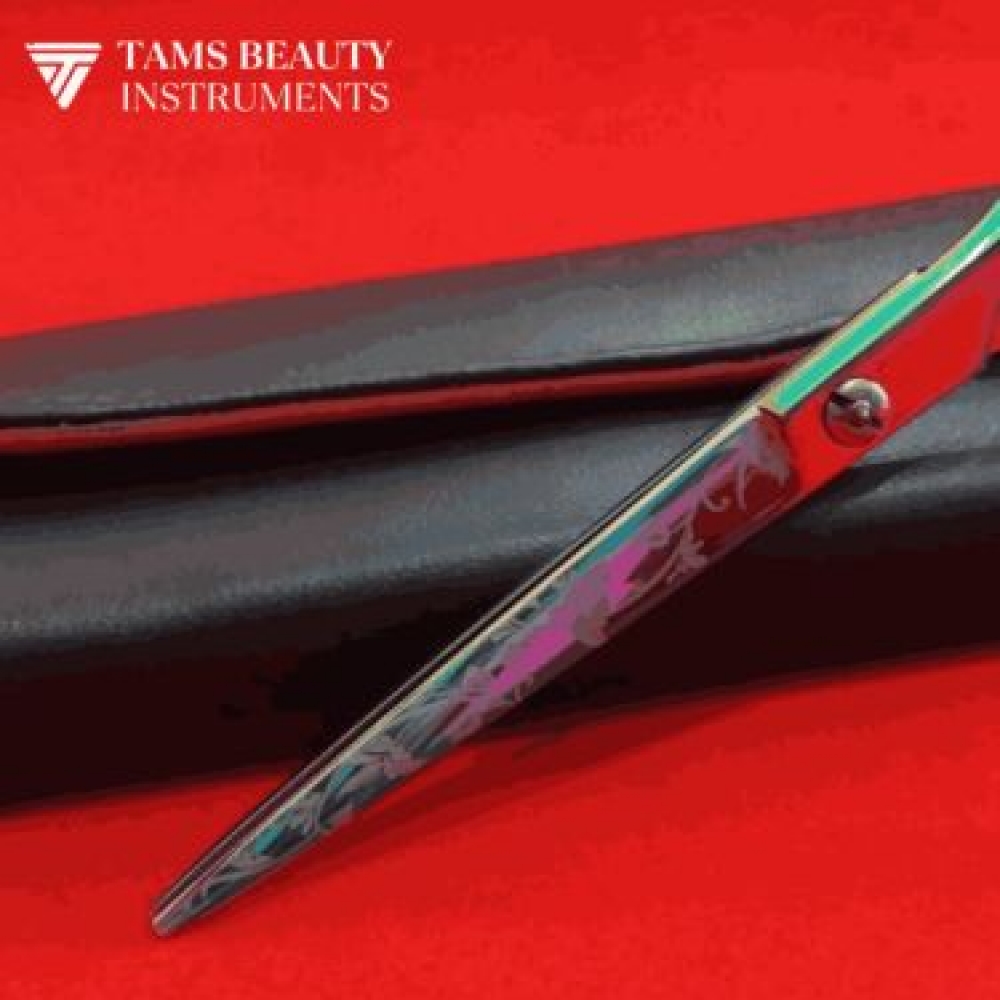 Color Coated Barber Scissors - Professional Instrument by TAMS Surgical